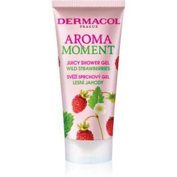 Dermacol Aroma Moment Wild Strawberries gel de dus racoritor pachet pentru calatorie
