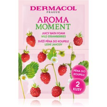 Dermacol Aroma Moment Wild Strawberries spuma de baie pachet pentru calatorie de firma original