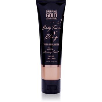 Dripping Gold Luxury Tanning Body Tune Bling crema de strălucire corp si fata ieftina