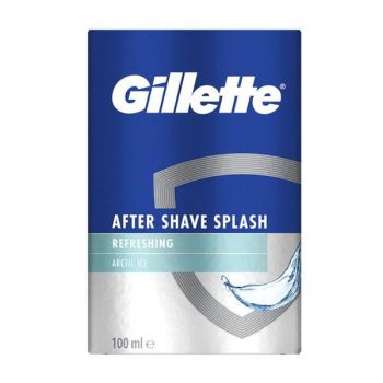 Lotiune dupa Ras - Gillette After Shave Splash Revitalizing Arctic Ice, 100 ml de firma original