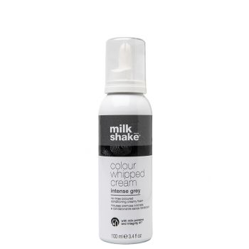 Milk Shake Colour Whipped Cream - Spuma nuantatoare Intense Grey 100ml ieftin