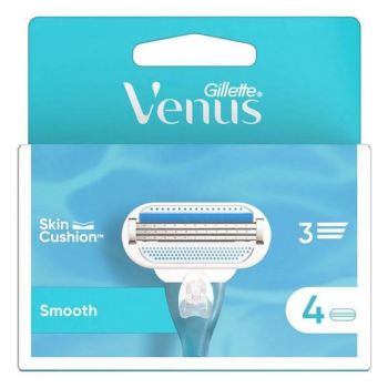 Rezerve Aparat de Ras cu 3 Lame pentru Femei - Gillette Venus Smooth, 4 buc ieftina