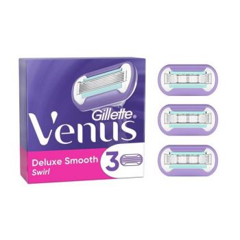 Rezerve Aparat de Ras cu 5 Lame - Gillette Venus Deluxe Smooth Swirl, 3 buc