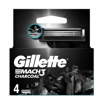 Rezerve Aparat de Ras - Gillette Mach 3 Charcoal, 4 buc