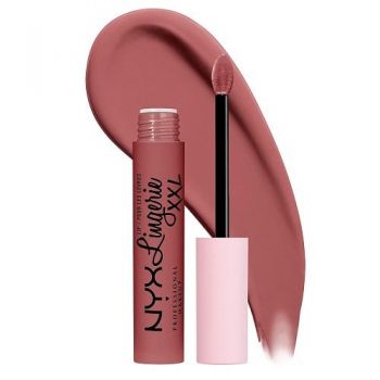 Ruj Lichid Mat, NYX Professional Makeup, Lip Lingerie XXL, 05 Strip'd Down, 4 ml