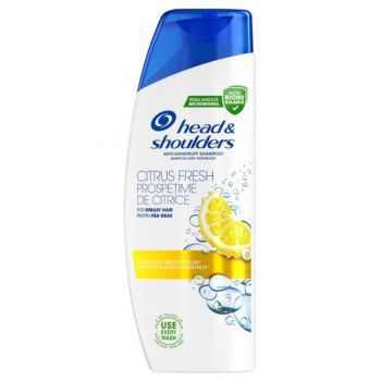 Sampon Antimatreata cu Extract de Citrice pentru Par Gras - Head&Shoulders Anti-Dandruff Shampoo Citrus Fresh for Greasy Hair, 330 ml