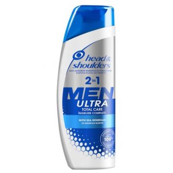 Sampon si Balsam Antimatreata pentru Barbati  - Head&Shoulders Men 2in1 Ultra Total Care, 225 ml
