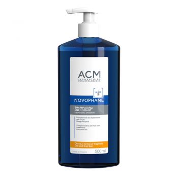 Sampon energizant cu 6 vitamine pentru par fragil Novophane ACM (Concentratie: Sampon, Gramaj: 500 ml)