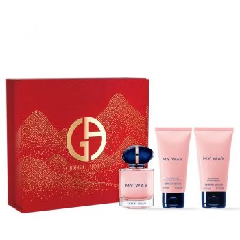 Set cadou Armani My Way, Femei, Apa de Parfum, 50 ml + Lotiune de corp 50 ml + Gel de dus , 50 ml