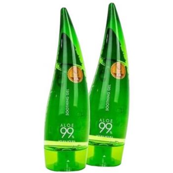 Set Cadou Geluri calmante cu Aloe 99% Holika Holika, 2x250 ml