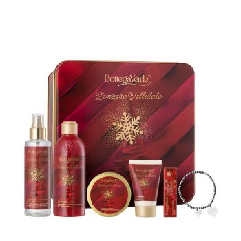 Set cadou ingrijire delicata, cu arome festive de rodie si ghimbir rosu de firma original