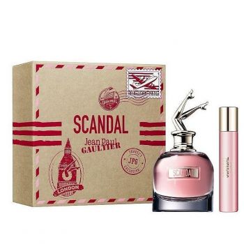Set cadou Jean Paul Gaultier Scandal, Femei, Apa de Parfum, 80 ml + 20 ml