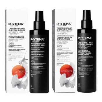 Set Tratamente repigmentare pentru par alb sau grizonat, Ultra+ si Creme Intensive, Positiv'Hair, Phytema 150ml + 150ml