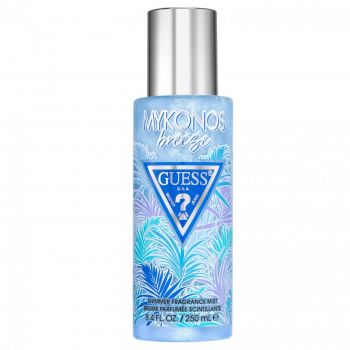 Spray de corp parfumat cu particule stralucitoare, Guess Mykonos Breeze Simmer, Femei, 250 ml de firma original