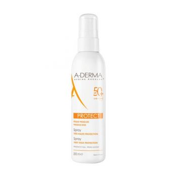 Spray pentru piele sensibila cu Spf 50+ A-Derma Protect, A-Derma, 200 ml de firma originala