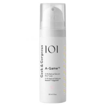 Tratament anti-aging A-Game10 cu 0.1% Retinal Geek&Gorgeous, 30 ml