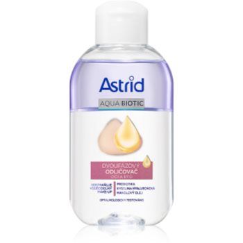 Astrid Aqua Biotic două faze pentru îndepărtarea machiajului de pe ochi și buze