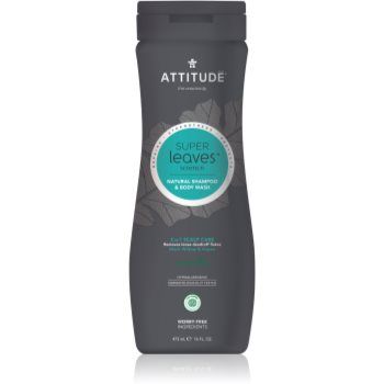 Attitude Super Leaves Scalp Care Black Willow & Aspen 2 in 1 gel de dus si sampon pentru barbati Attitude Super Leaves Scalp Care Black Willow & Aspen 2 in 1 gel de dus si sampon pentru barbati