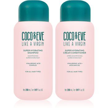 Coco & Eve Like A Virgin Super Hydration Kit set pentru un par stralucitor si catifelat