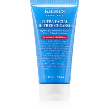 Kiehl's Ultra Facial Oil-Free Cleanser spuma pentru curatare racoritoare pentru piele normala si grasa