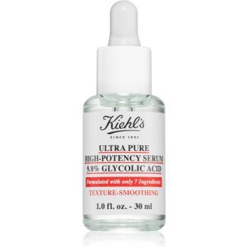 Kiehl's Ultra Pure High-Potency Serum 9.8% Glycolic Acid ser concentrat pentru ten