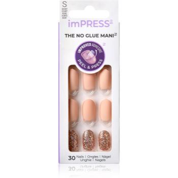 KISS imPRESS The No Glue Mani Short unghii artificiale