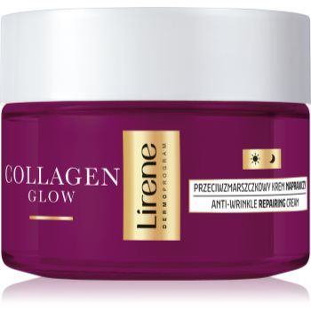Lirene Collagen Glow 70+ crema regenerativa antirid pentru nutriția tenului și menținerea hidratării naturale a acestuia