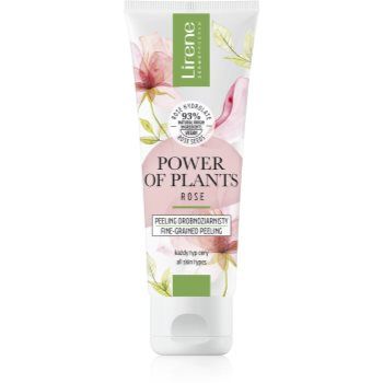 Lirene Power of Plants Rose exfoliant de curățare cu efect de hidratare