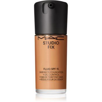 MAC Cosmetics Studio Fix Fluid SPF 15 24HR Matte Foundation + Oil Control machiaj cu efect matifiant SPF 15