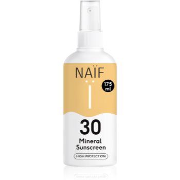 Naif Sun Mineral Sunscreen SPF 30 spray protector pentru plajă SPF 30