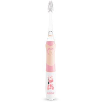 NENO Fratelli Pink baterie perie de dinti pentru copii