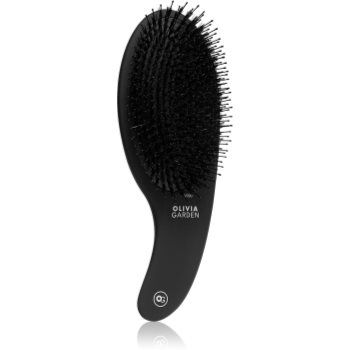 Olivia Garden Black Label CURVE Board&Nylon bristles perie de par cu peri de mistret ieftina