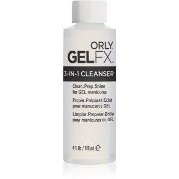 Orly Gelfx 3-in-1 Cleanser efuziune pentru îndepărtarea gelului de pe unghii pentru strălucire radiantă