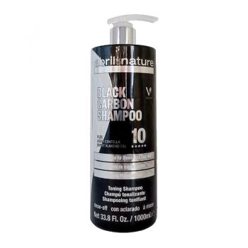 Sampon anti yellow pentru par blond natural, decolorat si par grizonat Black Carbon Abril et Nature, 1000 ml