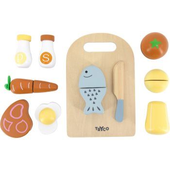 Tryco Wooden Chopping Board With Food jucarie din lemn