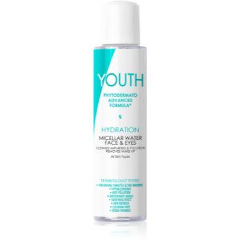 YOUTH Hydration Micellar Water Face & Eyes apa pentru curatare cu particule micele pentru față și ochi de firma originala