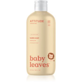 Attitude Baby Leaves Pear Nectar spuma de baie pentru copii