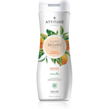 Attitude Super Leaves Orange Leaves gel de duș natural cu efect detoxifiant