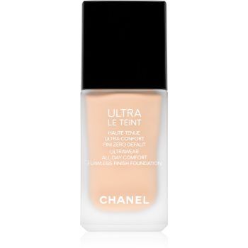 Chanel Ultra Le Teint Flawless Finish Foundation machiaj matifiant de lungă durată pentru uniformizarea nuantei tenului