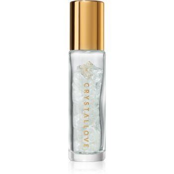 Crystallove Clear Quartz Oil Bottle roll-on cu cristale reincarcabil