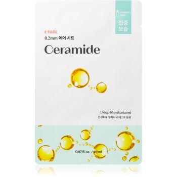 ETUDE 0.2 Therapy Air Mask Ceramide mască textilă hidratantă reface bariera protectoare a pielii ieftina