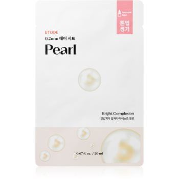 ETUDE 0.2 Therapy Air Mask Pearl mască textilă iluminatoare cu efect revitalizant