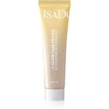 IsaDora Glow Face Primer Hydrating & Luminous baza pentru machiaj pentru luminozitate si hidratare ieftina