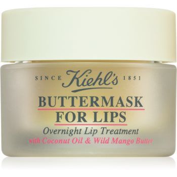 Kiehl's Buttermask mască hidratantă pentru buze pentru noapte