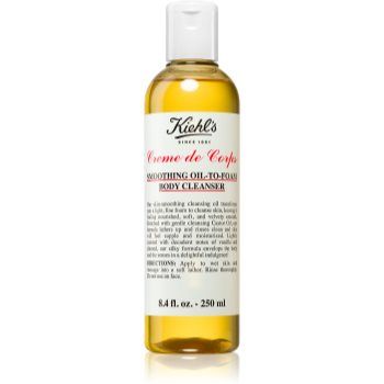 Kiehl's Creme de Corps Smoothing Oil-to-Foam Body Cleanser ulei pentru corp pentru toate tipurile de piele