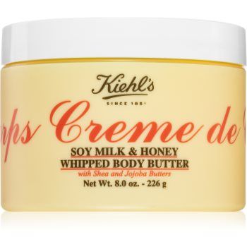 Kiehl's Creme de Corps Soy Milk & Honey Whipped Body Butter unt  pentru corp unt de shea