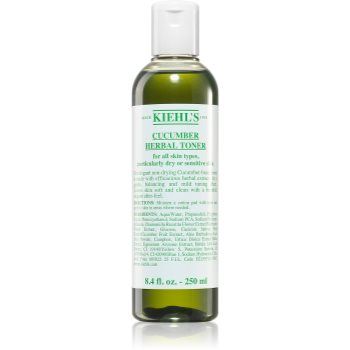 Kiehl's Cucumber Herbal Alcohol-Free Toner tonic pentru fata pentru piele uscata spre sensibila de firma originala