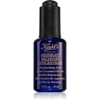 Kiehl's Midnight Recovery Concentrate ser de noapte reparator pentru toate tipurile de ten, inclusiv piele sensibila