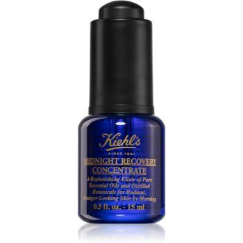 Kiehl's Midnight Recovery Concentrate ser de noapte reparator pentru toate tipurile de ten, inclusiv piele sensibila