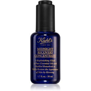 Kiehl's Midnight Recovery Concentrate ser de noapte reparator pentru toate tipurile de ten, inclusiv piele sensibila